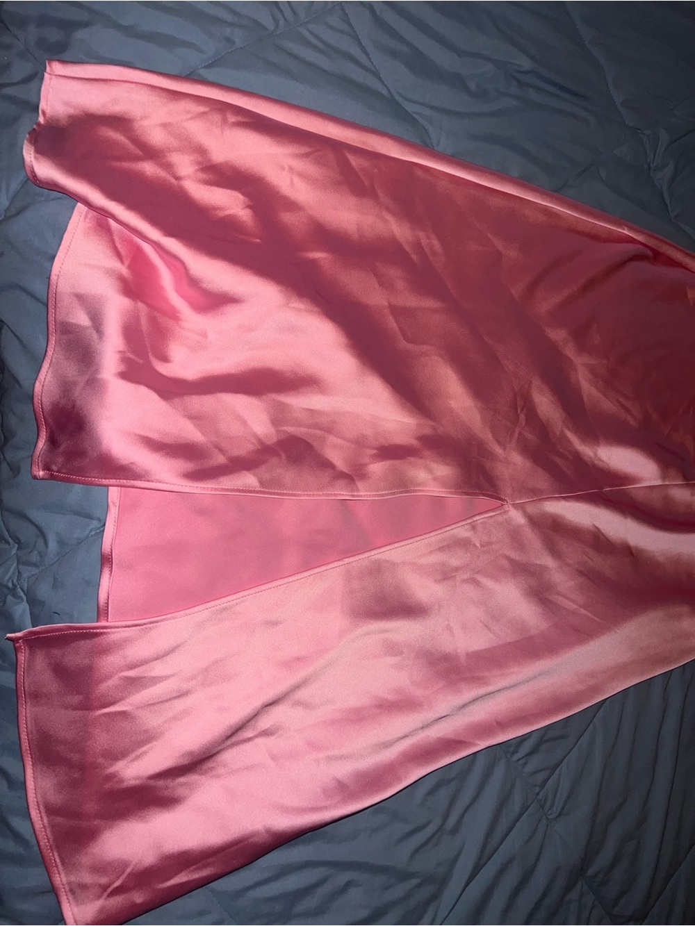 Zara Satin Slip Dress in Rose Pink - Women Long Dress - Picture 5 of 8